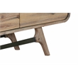 Armen Living Kendra 3-Drawer Modern Acacia Wood Sideboard Buffet in Gray