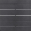 Armen Living Argiope Modern Aluminum Outdoor Dining Table in Dark Gray