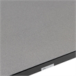 Armen Living Royal Outdoor Aluminum Dining Table with Stone Top in Black/Gray