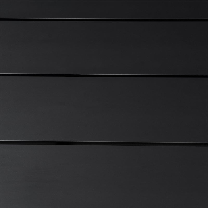 Armen Living Felicia Modern Aluminum Patio Dining Table in Black