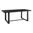 Armen Living Felicia Modern Aluminum Patio Dining Table in Black