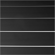 Armen Living Aileen Modern Aluminum Outdoor Dining Table in Black