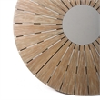 Armen Living Sachi Round Wood/Concrete Outdoor Dining Table in Natural