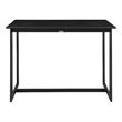 Armen Living Grand Aluminum Outdoor Bar Height Dining Table in Black