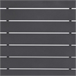 Armen Living Argiope Aluminum Outdoor Bar Height Dining Table in Dark Gray