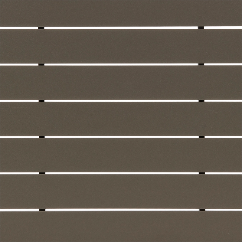 Armen Living Silvana 7-Piece Outdoor Fabric/Aluminum Dining Set in Gray/Brown