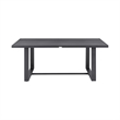 Armen Living Argiope 5-Piece Aluminum Outdoor Dining Table Set in Black/Gray