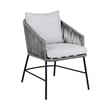 Armen Living Koala/Calica 5-Piece Modern Wood Dining Set in Light Gray/Brown