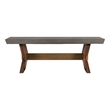 Picadilly Rectangle Coffee Table in Acacia Wood and Concrete