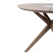 Armen Living Sachi 5-Piece Outdoor Wood/Concrete Dining Set in Light Brown/Gray