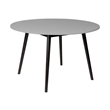 Sydney and Clip Patio 5 Piece Dining Set in Gray Rope with Black Eucalyptus Wood