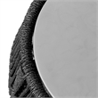 Armen Living Emory Fabric & Stone Indoor Outdoor Garden Stool in Charcoal/Gray
