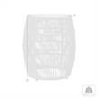 Armen Living Emory Fabric & Stone Indoor Outdoor Garden Stool in Charcoal/Gray