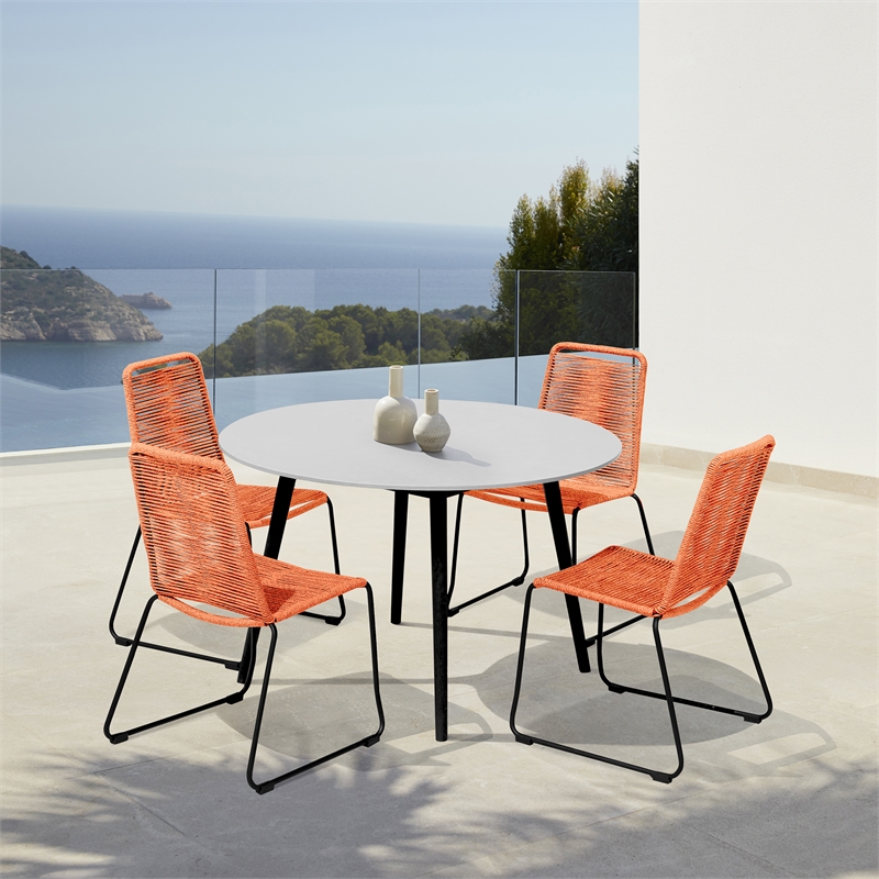 Sydney and Shasta 5 Piece Patio Outdoor Dining Set