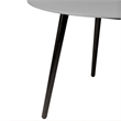 Armen Living Sydney Shasta 3-Piece Outdoor Wood/Fabric Dining Set in Gray/Black
