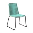 Armen Living Koala Shasta 5-Piece Wood Outdoor Dining Set in Wasabi/Natural