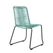Armen Living Koala Shasta 5-Piece Wood Outdoor Dining Set in Wasabi/Natural