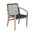 Armen Living Koala Brighton 5-Piece Wood Outdoor Dining Set in Natural/Charcoal