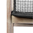 Armen Living Koala Brighton 5-Piece Wood Outdoor Dining Set in Natural/Charcoal