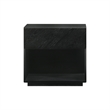 Armen Living Petra 1-Drawer Mid-Century Wood Nightstand in Black