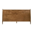 Armen Living Artemio King Platform Wood Bed Frame with Slim Track Arms in Walnut