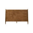 Armen Living Artemio Queen Platform Wood Bed Frame w/ Slim Track Arms in Walnut