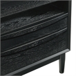 Armen Living Artemio 2-Drawer Wood Nightstand with Shelf in Black