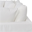 Armen Living Ciara 3-Piece Upholstered Polyurethane Sectional Sofa in Pearl