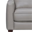 Armen Living Summit 3-Piece Greige Leather Sectional Sofa in Gray