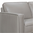 Armen Living Summit 3-Piece Greige Leather Sectional Sofa in Gray
