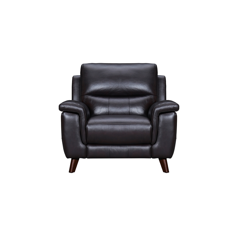 Armen Living Lizette 3-Piece Leather Living Room Power Recliner Set in Brown