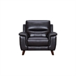 Armen Living Lizette 3-Piece Leather Living Room Power Recliner Set in Brown