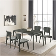 Kalia Wood Dining Table in Gray Finish