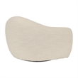 Armen Living Molly Upholstered Polyurethane Swivel Accent Chair in Pearl