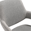 Alora Penny 7 Piece Extendable Dining Set with Gray Fabric Chairs