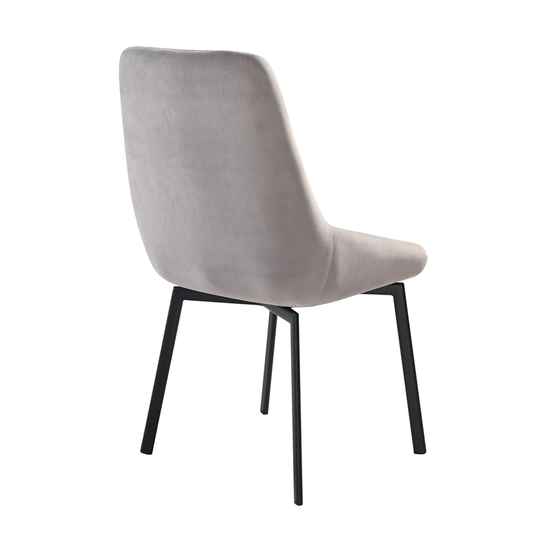 Alora Susie Extendable 5 Piece Dining Set with Gray Fabric Chairs