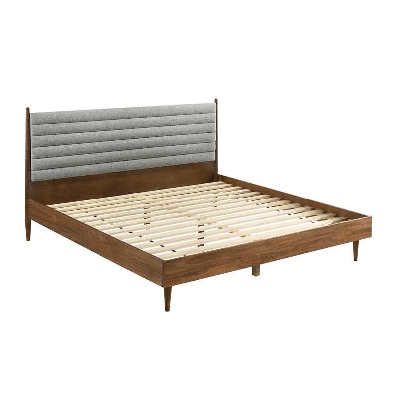 Artemio King 4 Piece Wood Bedroom Set in Walnut Finish