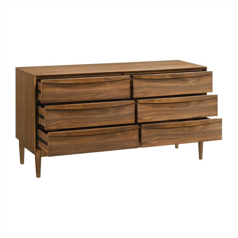 Artemio King 4 Piece Wood Bedroom Set in Walnut Finish