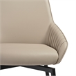 Milena Shilo 7 Piece Extendable Dining Set with Champagne Faux Leather Chairs