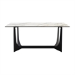 Esme Susie 7 Piece Dining Set with Gray Fabric Chairs