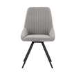 Knox Alison 5 Piece Dining Set with Gray Velvet Chairs