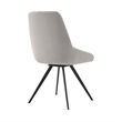 Knox Alison 5 Piece Dining Set with Gray Velvet Chairs