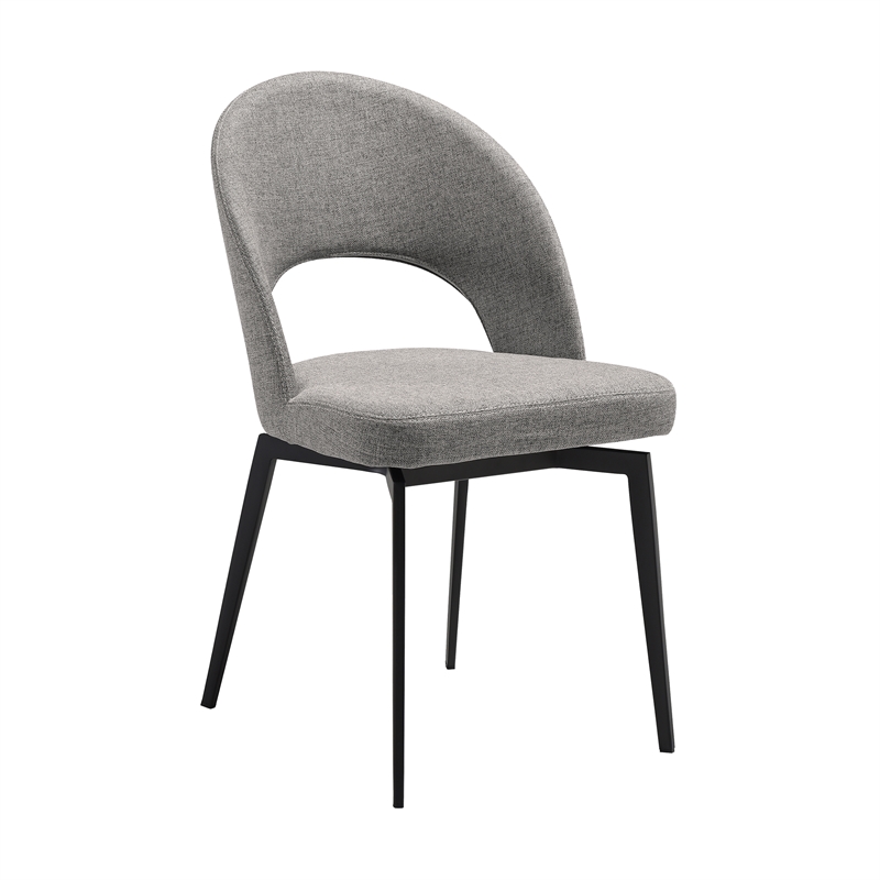 Milena Lucia 5 Piece Extendable Dining Set with Gray Fabric Chairs