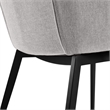 Milena Kenna 5 Piece Dining Set with Gray Fabric Chairs