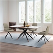 Alora Susie Extendable 7 Piece Dining Set with Gray Fabric Chairs