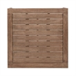 Orbit Square Outdoor Patio Coffee Table in Weathered Eucalyptus Wood