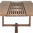 Glendora Island Outdoor 7 Piece Live Edge Dining Set in Eucalyptus and Rope