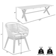 Glendora Tutti Frutti Outdoor 7 Piece Dining in Eucalyptus Rope and Cushions