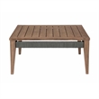 Orbit Outdoor 4 Piece Conversation Set in Eucalyptus with Rope and Cushions