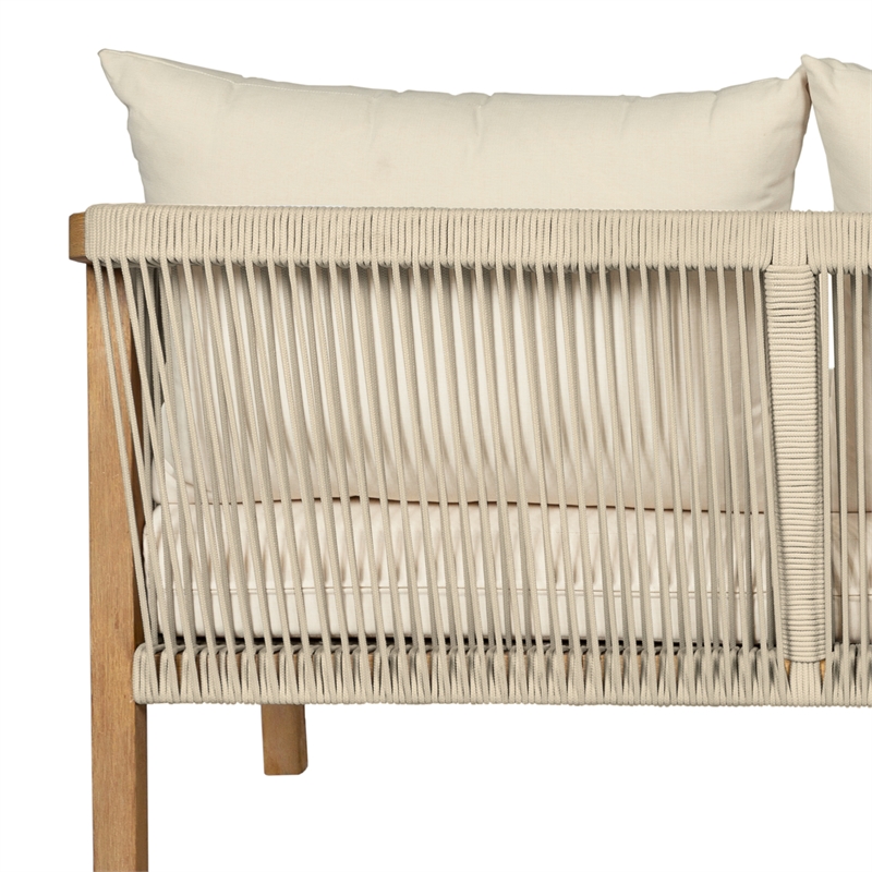 Vivid Outdoor Dining Chair in Gray Eucalyptus Wood with Gray Olefin Cushions